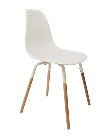 Silla de Comedor de Polipropileno y Madera de Colores Phenix Escandinava