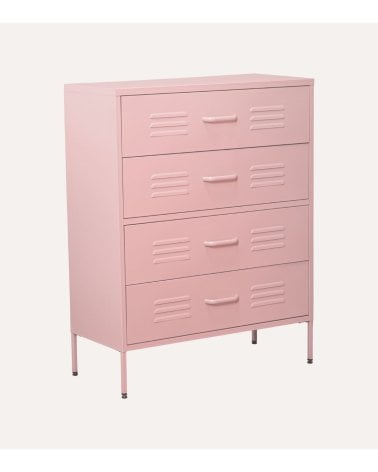 Cómoda Locker con 4 Cajones de Metal