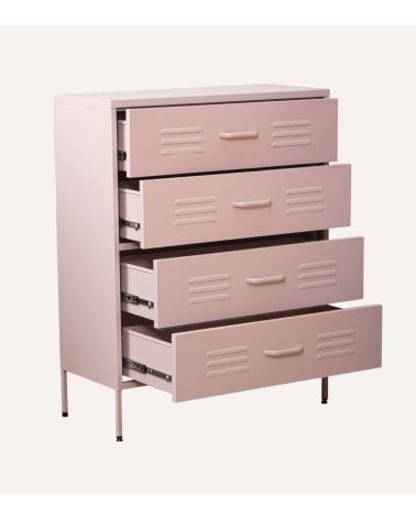 Cómoda Locker con 4 Cajones de Metal