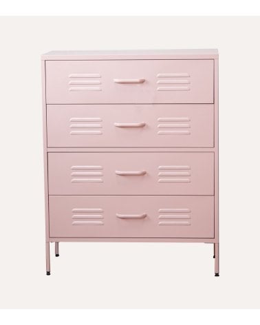 Cómoda Locker con 4 Cajones de Metal