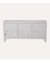Mueble de TV Locker Blanco de Metal