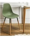 Silla de Comedor de Polipropileno y Madera de Colores Phenix Escandinava