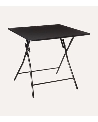 Mesa Plegable Negra de 4 Plazas