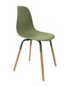 Silla de Comedor de Polipropileno y Madera de Colores Phenix Escandinava