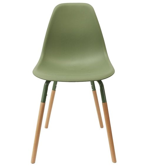 Silla de Comedor de Polipropileno y Madera de Colores Phenix Escandinava