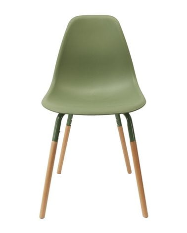 Silla de Comedor de Polipropileno y Madera de Colores Phenix Escandinava