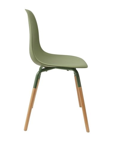 Silla de Comedor de Polipropileno y Madera de Colores Phenix Escandinava