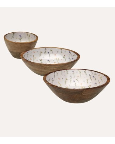 Bol Laison de Madera y Porcelana