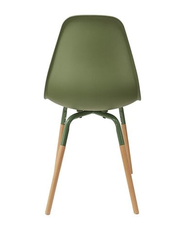 Silla de Comedor de Polipropileno y Madera de Colores Phenix Escandinava