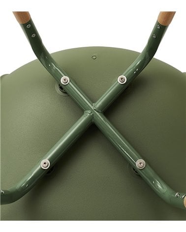 Silla de Comedor de Polipropileno y Madera de Colores Phenix Escandinava