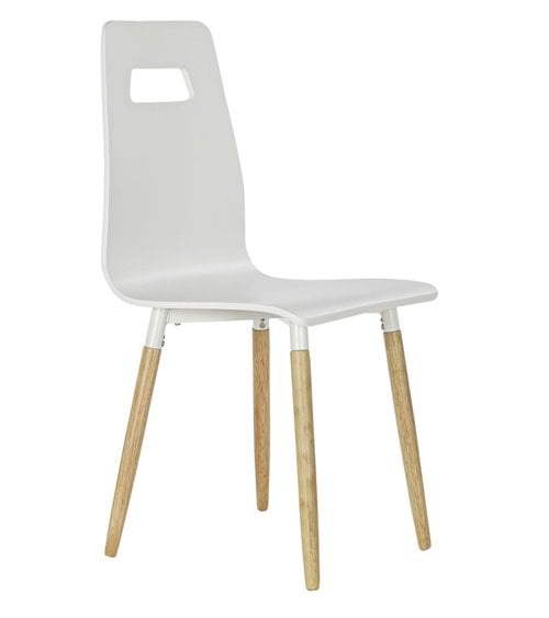 Silla Comedor de Caucho con Patas de Madera