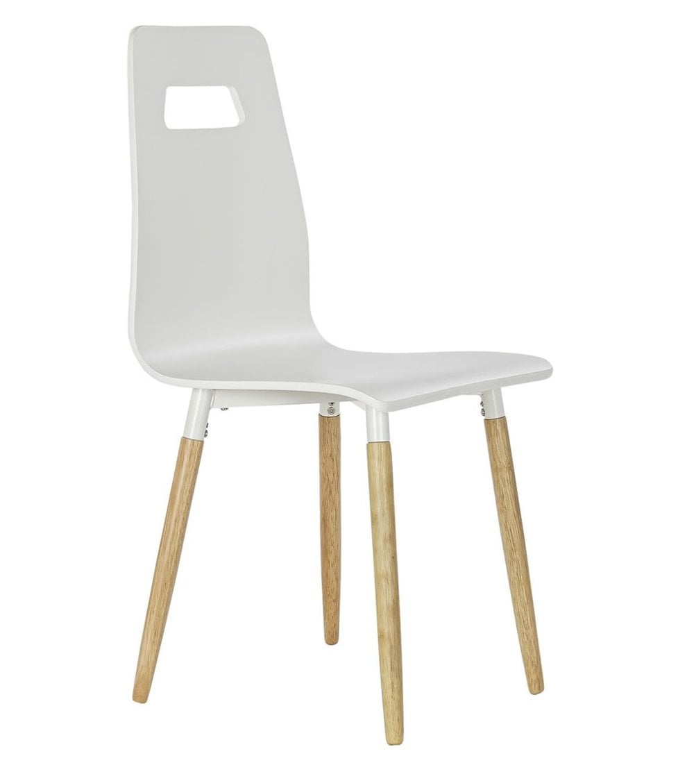 Silla Comedor de Caucho con Patas de Madera