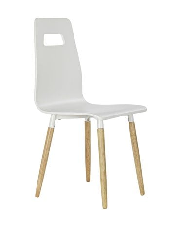 Silla Comedor de Caucho con Patas de Madera