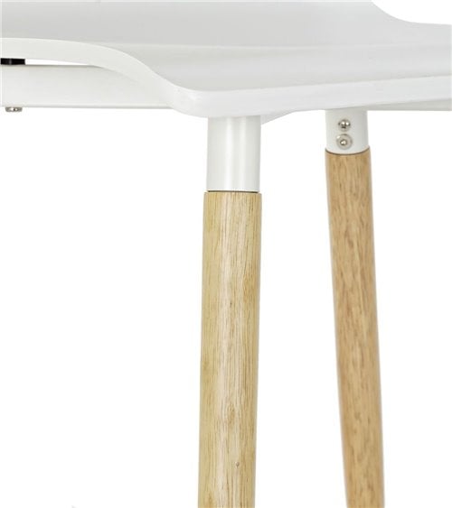 Silla Comedor de Caucho con Patas de Madera