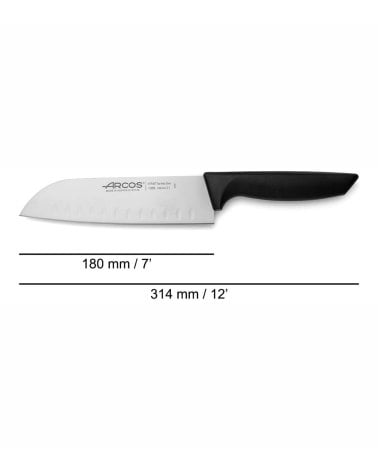 Cuchillo Niza Santoku con Alveolos