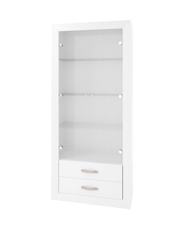 Vitrina de Dos Puertas y Dos Cajones Modelo Viena