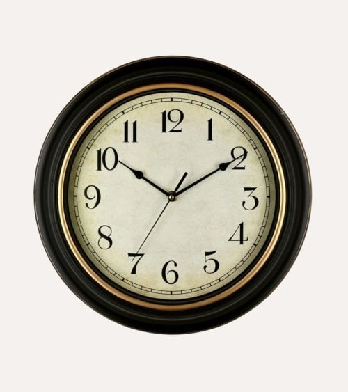 Reloj de Pared Con Acabado Vintage