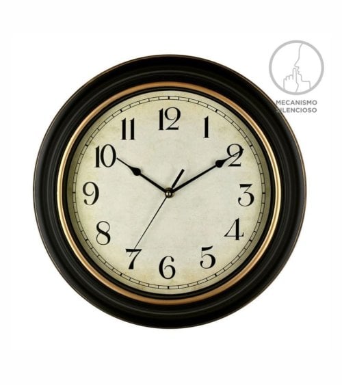 Reloj de Pared Con Acabado Vintage