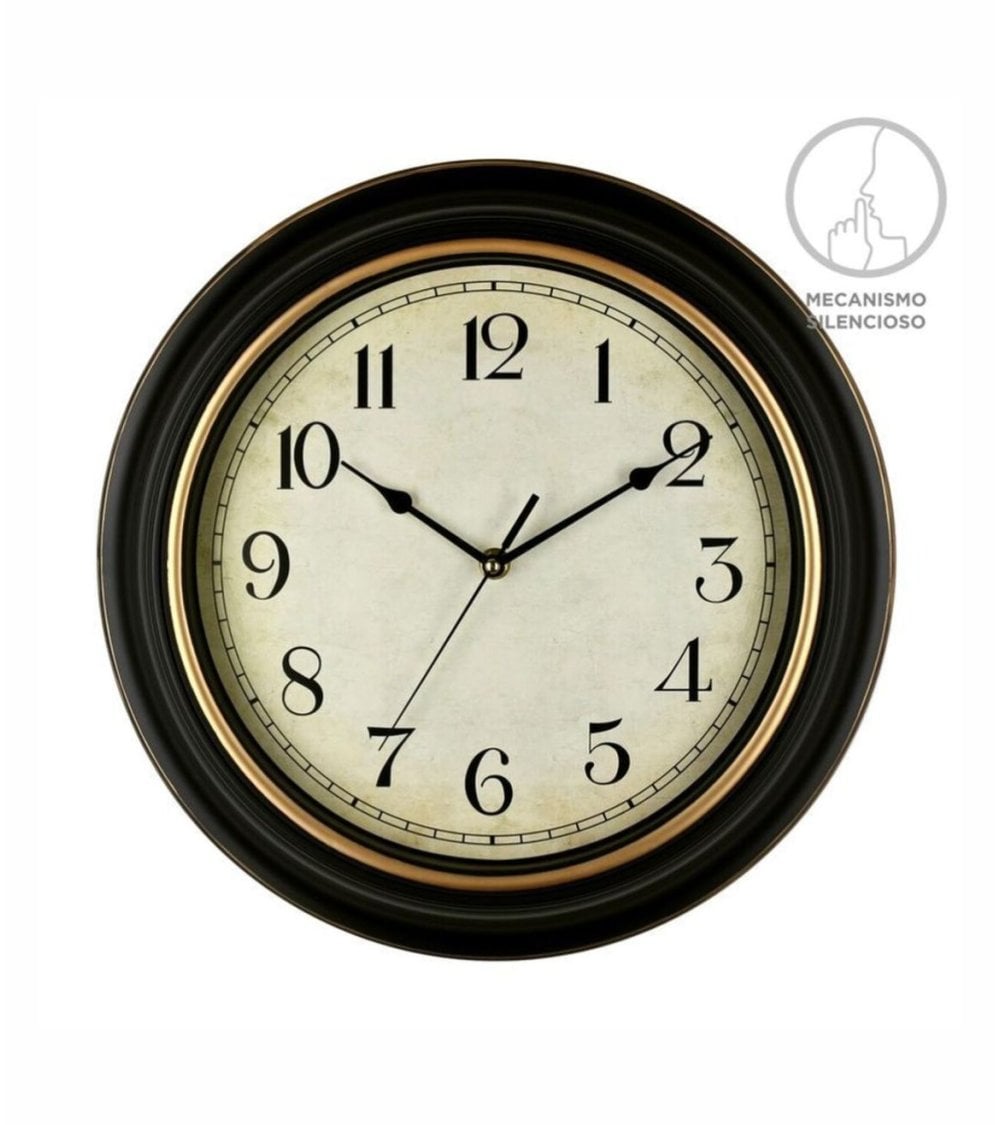 Reloj de Pared Vintage Acabado Antiguo para Decoración Elegante