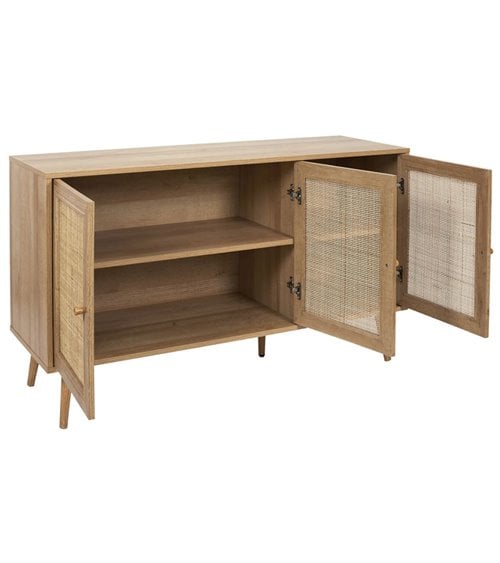 Aparador Nórdico con Tres Puertas Modelo Bali