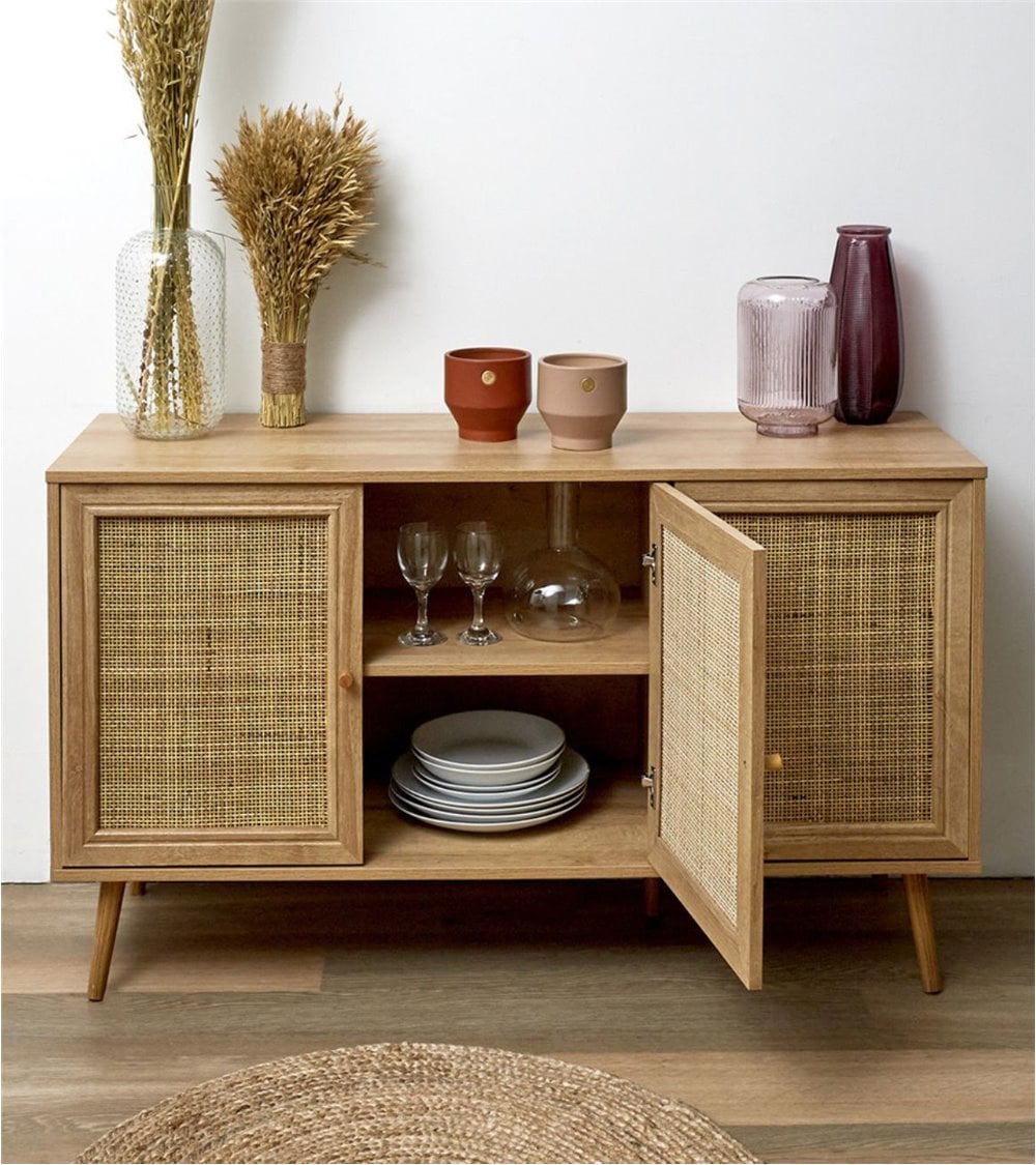 Aparador Nórdico con Tres Puertas Modelo Bali