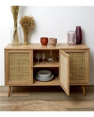 Aparador Nórdico con Tres Puertas Modelo Bali