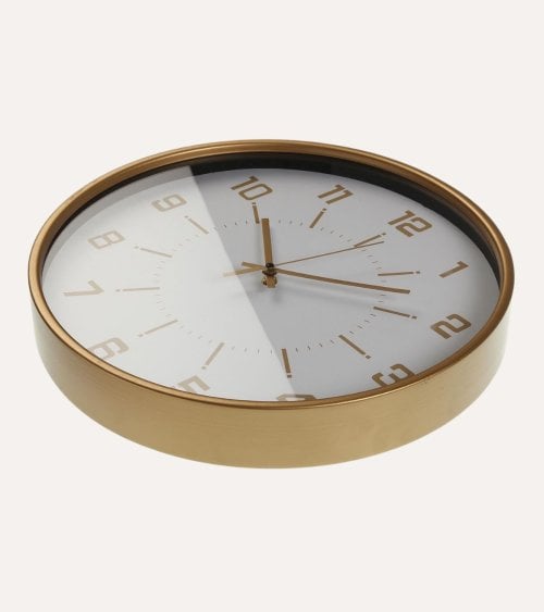Reloj de Pared Golden de Metal y Madera