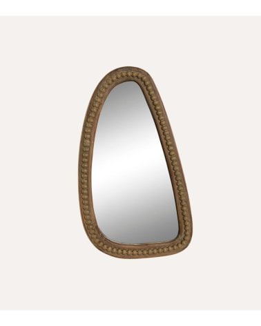 Espejo Abstracto de Madera