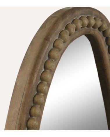 Espejo Abstracto de Madera