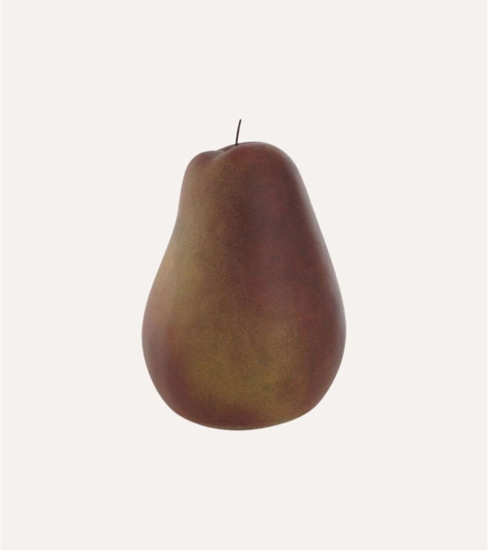 Figura Decorativa de Pera de Madera