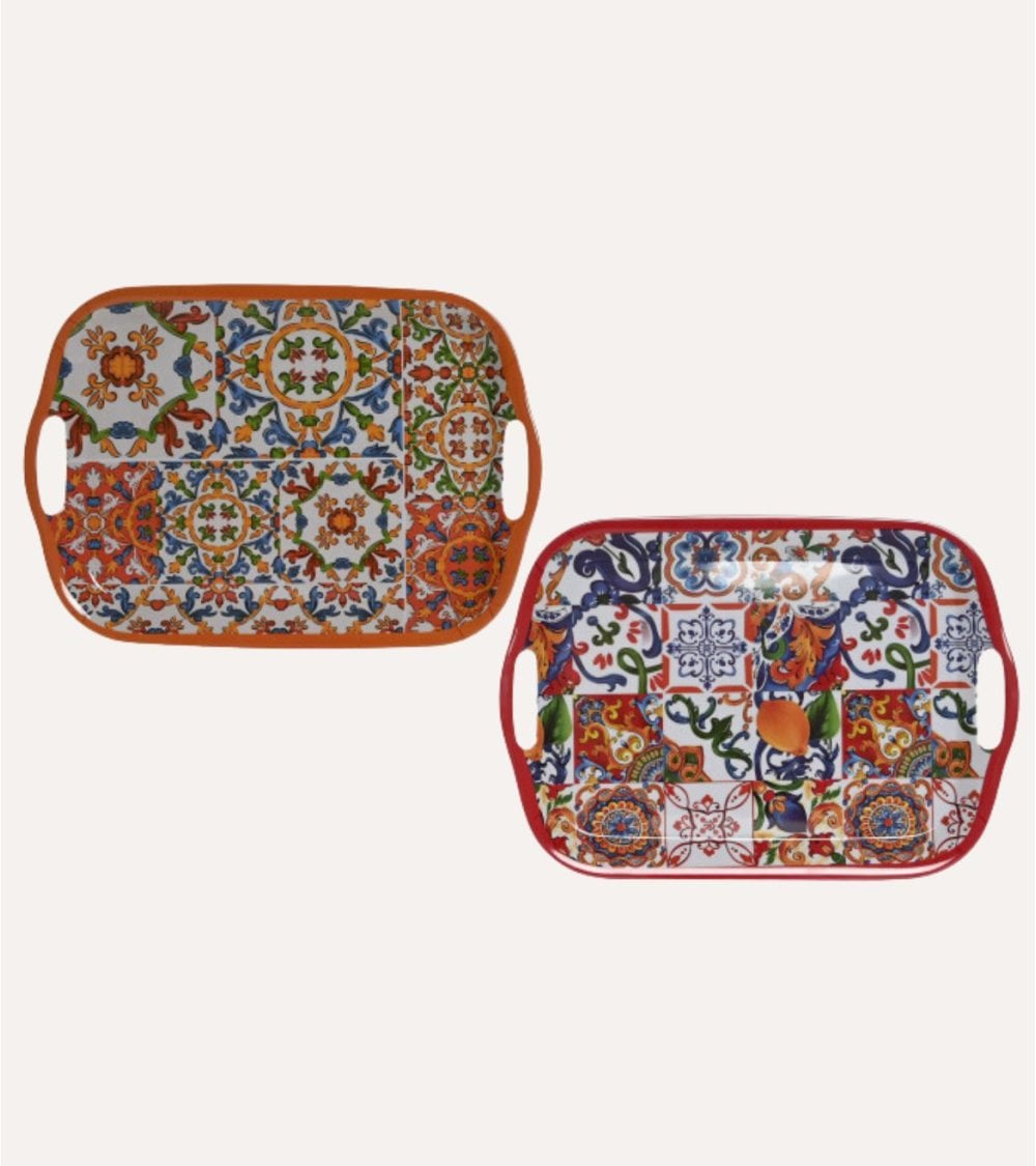 Bandeja con Asas Limones de Melamina