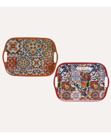 Bandeja con Asas Limones de Melamina