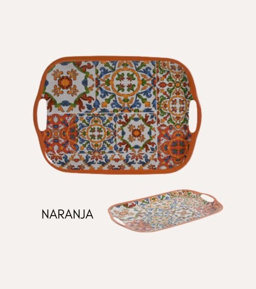 Bandeja con Asas Limones de Melamina