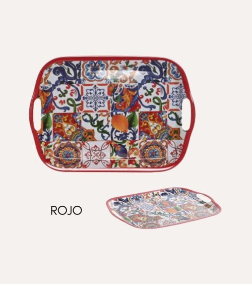 Bandeja con Asas Limones de Melamina