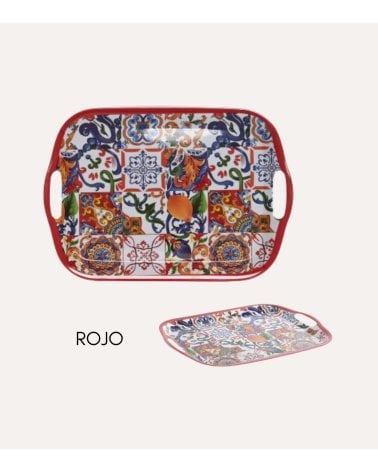 Bandeja con Asas Limones de Melamina