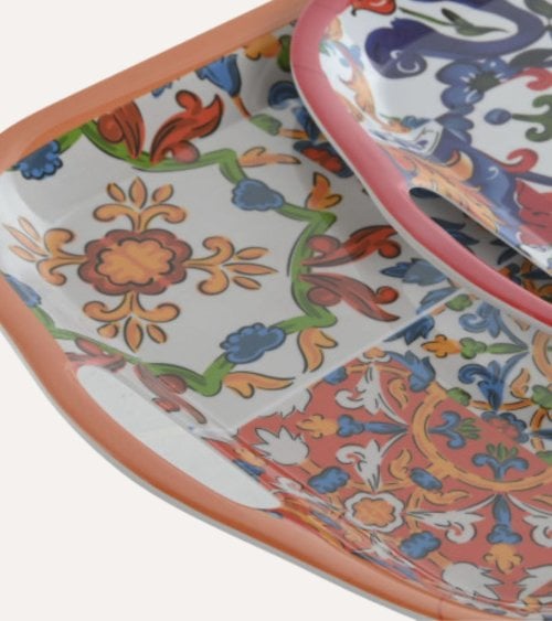 Bandeja con Asas Limones de Melamina