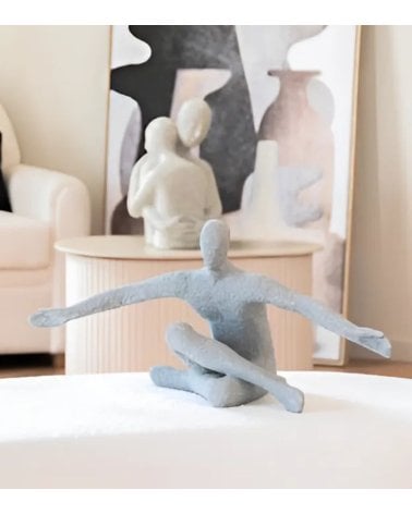 Figura Decorativa Pose Yoga de Resina