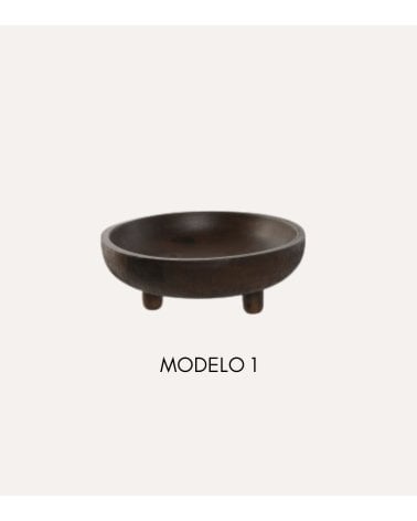 Centro de Mesa Cuenco de Madera de Mango