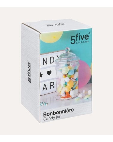 Bombonera Alta de Cristal para Dulces