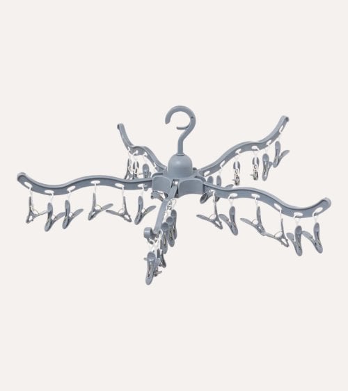 Tendedero Plegable Gris con 30 Pines