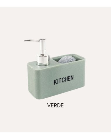 Dispensador de Jabón Kitchen con Estropajero