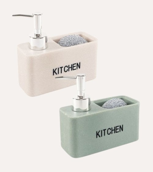 Dispensador de Jabón Kitchen con Estropajero