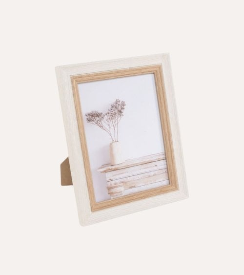 Marco de Fotos Bicolor de Madera