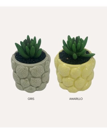 Planta Decorativa con Maceta de Limones