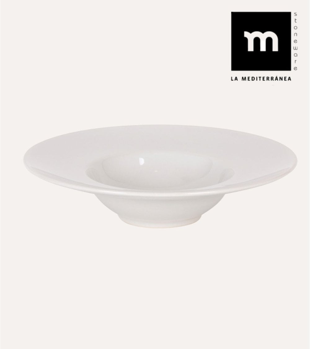 Plato para Pasta de Porcelana Ivory