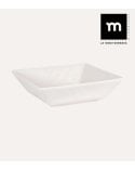 Plato Hondo Cuadrado Ivory de Gres