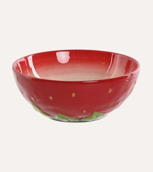 Cuenco de Fresa de Gres