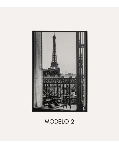 Cuadro de Ciudad a Blanco y Negro de Impresión