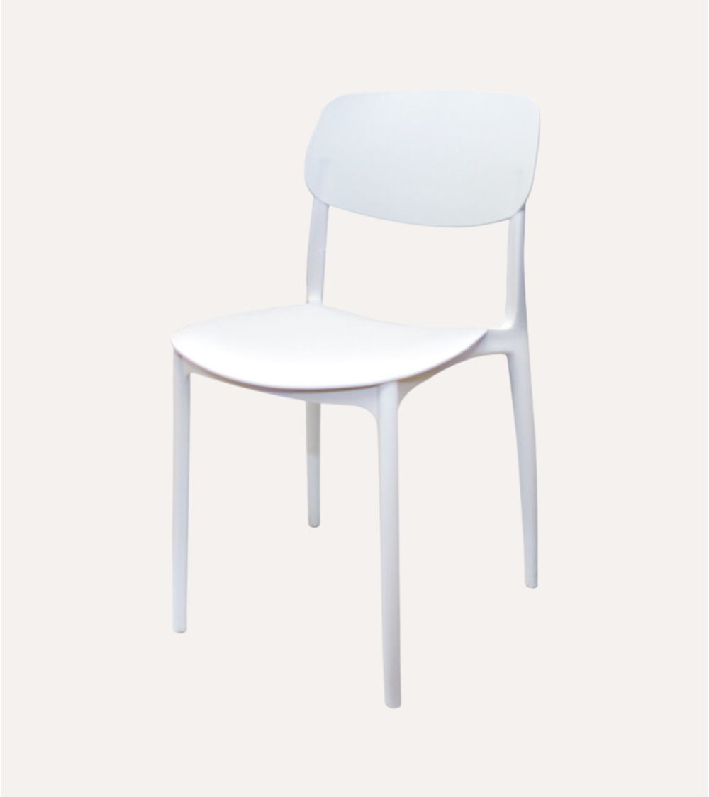 Silla de Plástico Blanca
