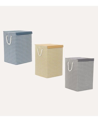 Cesta de Ropa Cuadrada de Poliéster